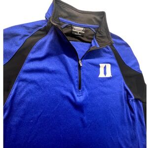 Colosseum Duke Blue Devils Pullover Quarter Zip‎ Jacket Mens Small